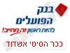 בנק הפועלים ככר הסיטי אשדוד 